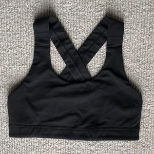 Lululemon black sports bra size 6